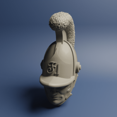 Austrian Cavalry Cuirassier head 05