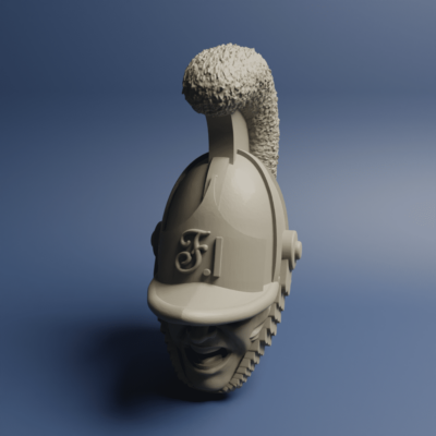 Austrian Cavalry Cuirassier head 12