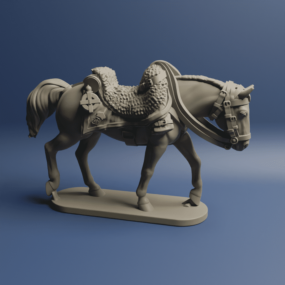 Austrian Cavalry Horse W 05 Cuirassier Dragoon