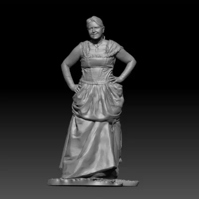 Woman standing with hands on hips