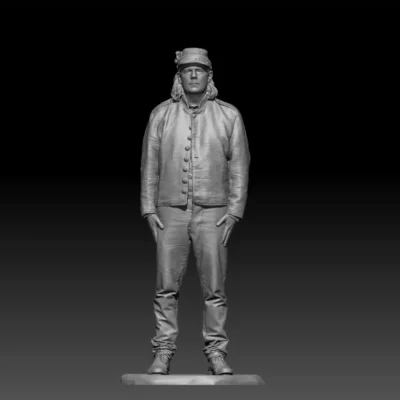 Confederate soldier standing no weapon