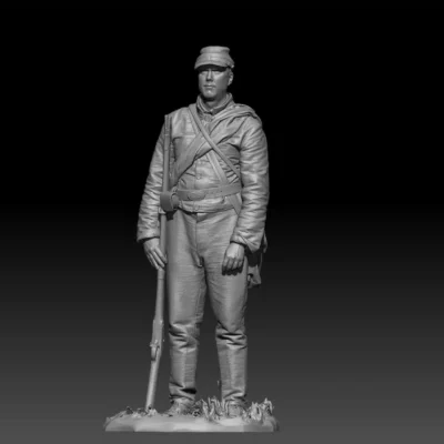 Confederate soldier standing