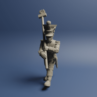 Grand Dutchy of Warzaw Command Standard 01 noflag