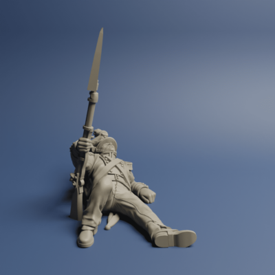 Grand Dutchy of Warzaw Skirmish Infantry Dying 01