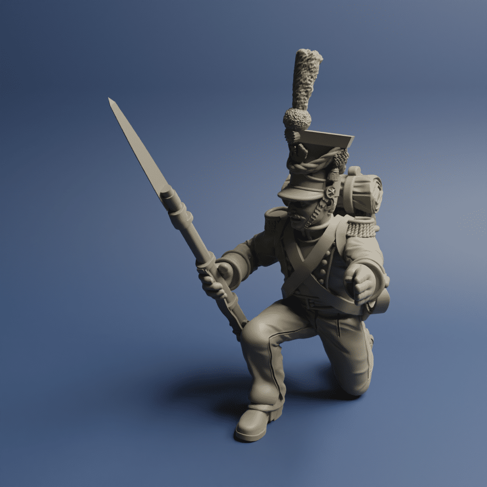 Grand Dutchy of Warzaw Voltigeur Kneeling 03