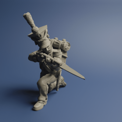 Grand Dutchy of Warzaw Voultigeur Kneeling 01