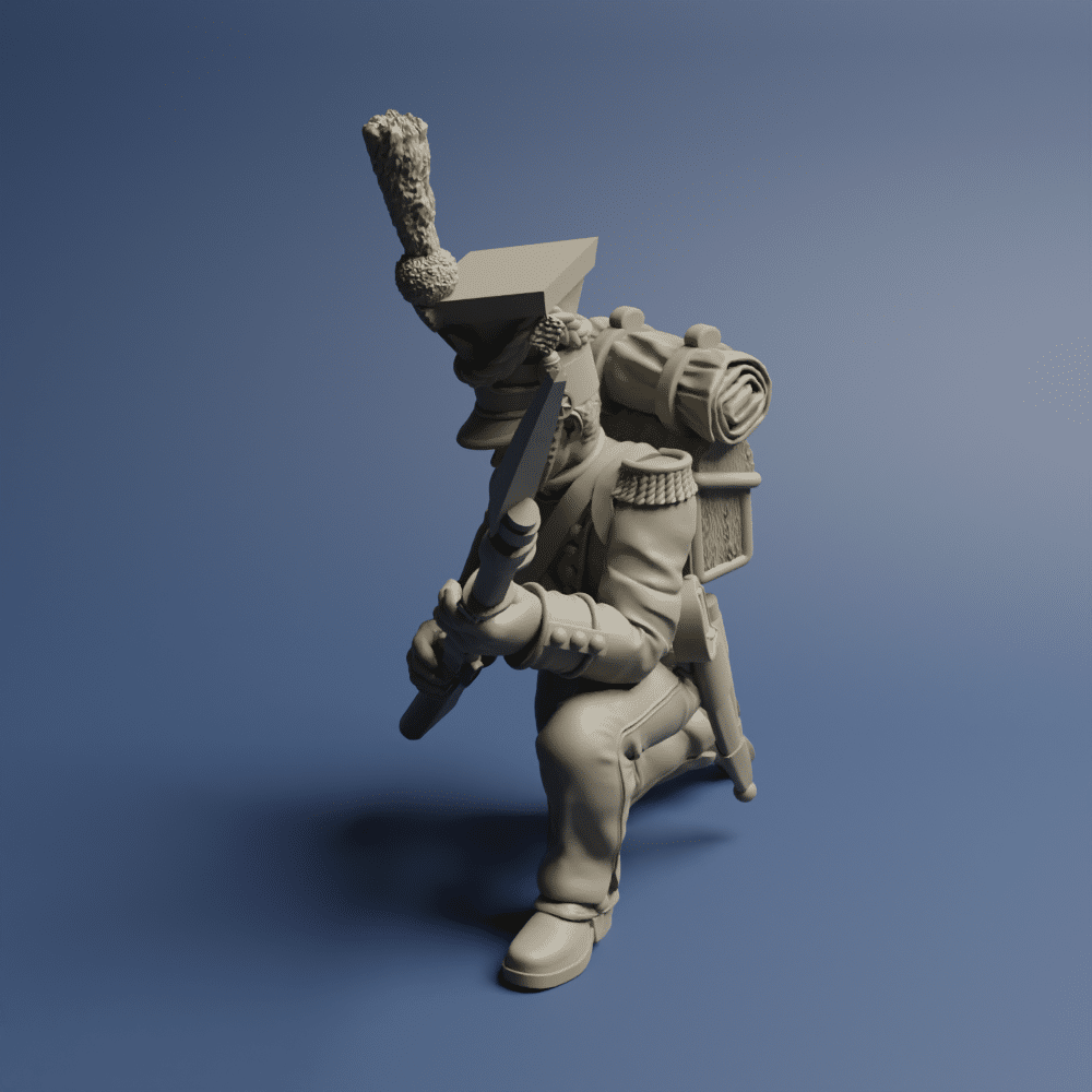 Grand Dutchy of Warzaw Voultigeur Kneeling 02