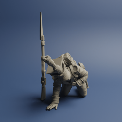 Grand Dutchy of Warzaw Voultigeur Kneeling 05