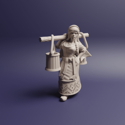 Viking Maiden with Yoke