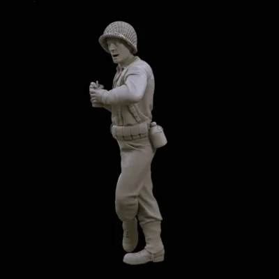 American soldier resting and recuperating v4