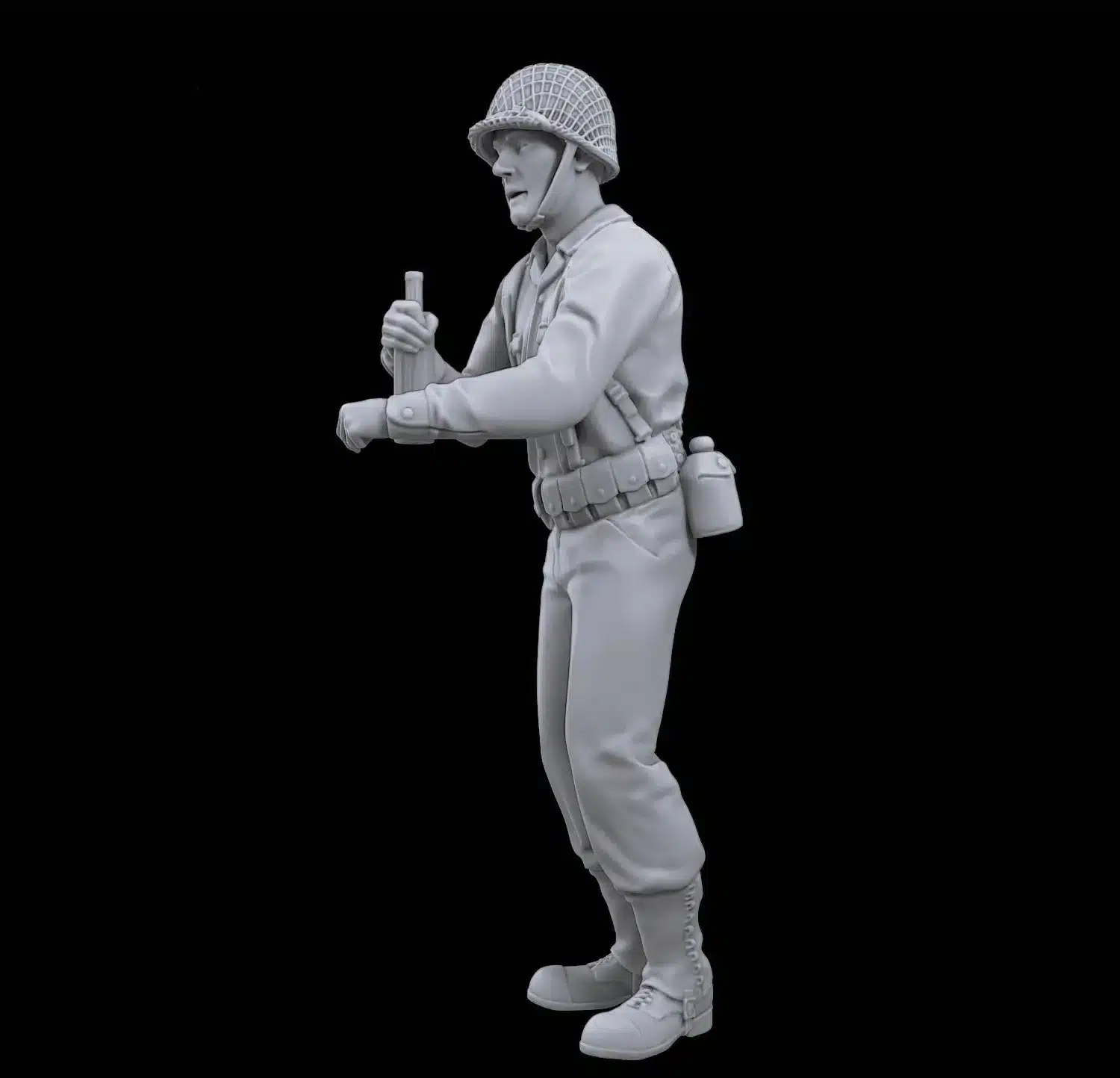 American soldier resting and recuperating v6