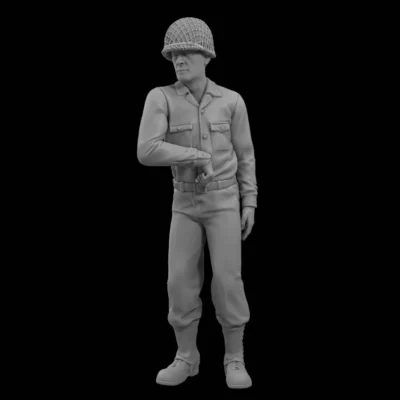 American soldier resting and recuperating v7