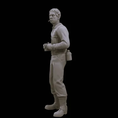 American soldier resting and recuperating v10