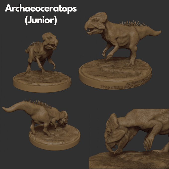 Archaeoceratops Junior, head up - Life Sized Dinosaur - Image 2