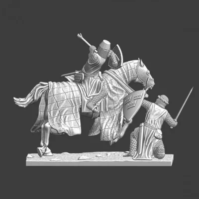 Medieval diorama - Crusader vs Crusader - NCM