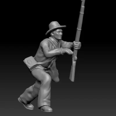 Confederate climbing fence v4, slouch hat