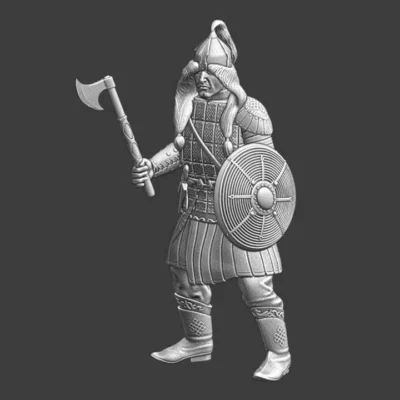 Golden Horde Mongol Warrior with axe - NCM