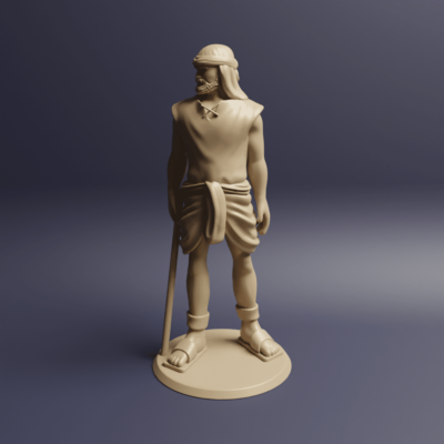 Ancient Shepard looking around