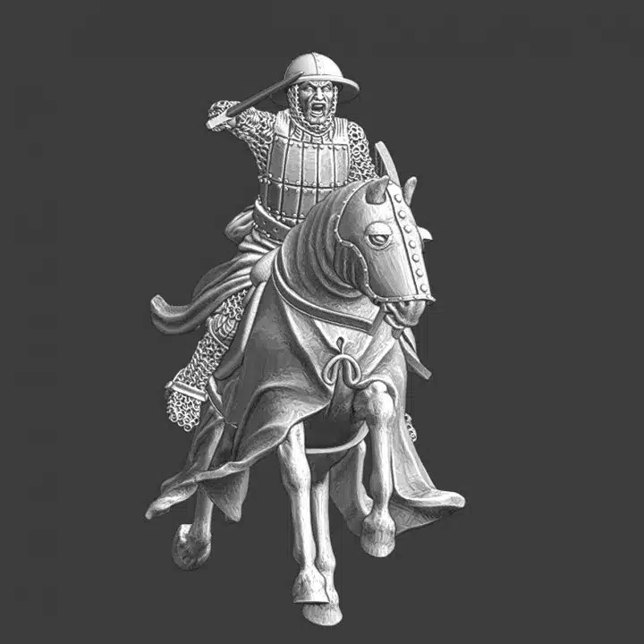 Medieval Danish Vassal Knight charging - Lake Peipus 1242 - NCM