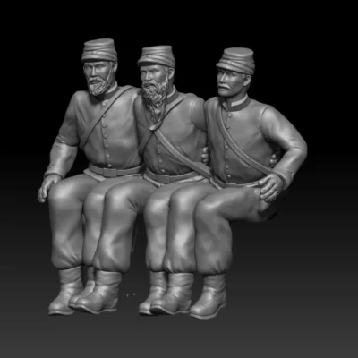 Limber riders, bearded