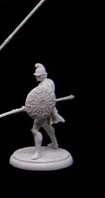 Macedonian Phalangite with Phrygian Helmet and bronze armour front rank