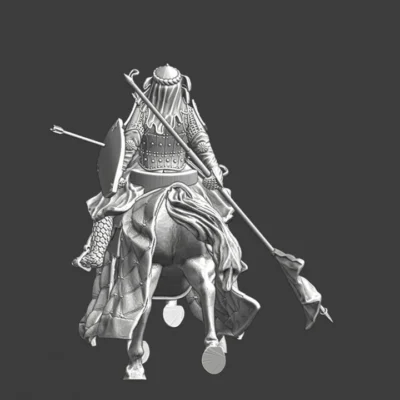 Killed knight - still mounted - NCM