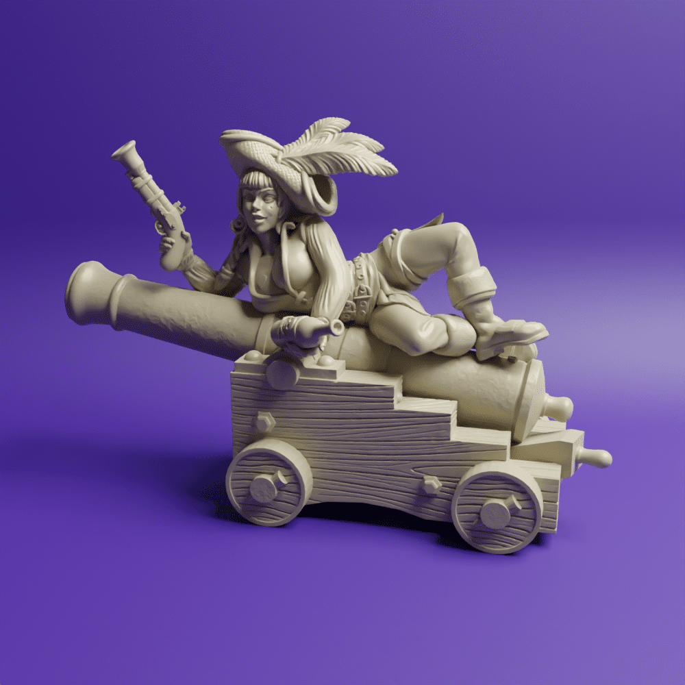 Pirate on cannon