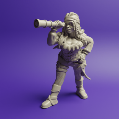 Pirate with Telescope