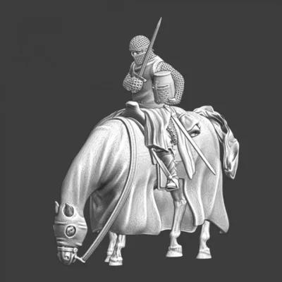 Mounted medieval Knight Praying - NCM