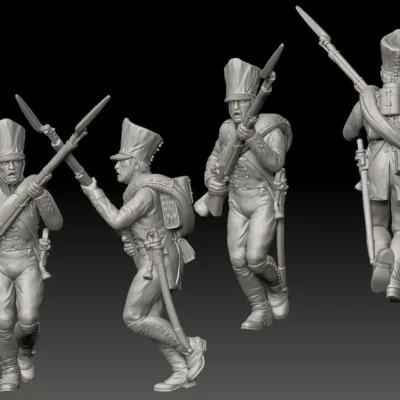 Prussian line infantry 1815 running