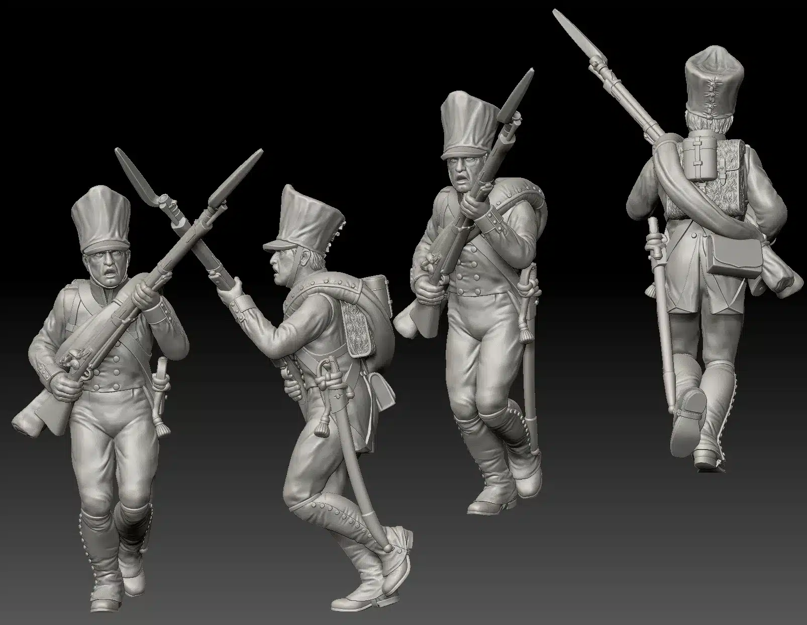 Prussian line infantry 1815 running