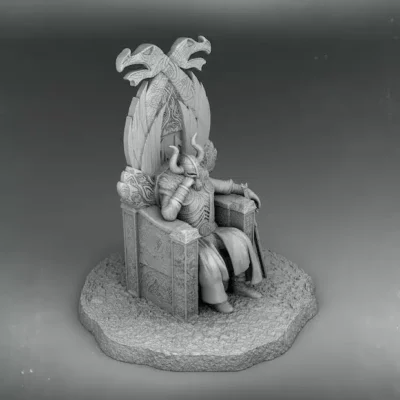 Viking King on Throne