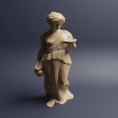 Ancient woman offering water