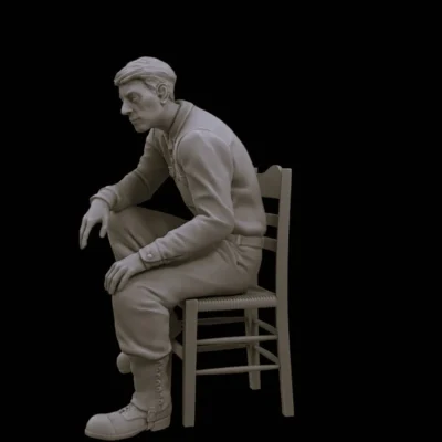 American soldier resting and recuperating v2