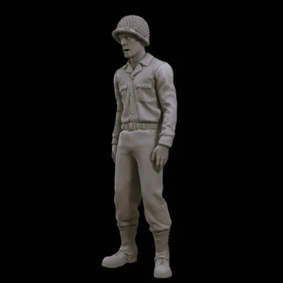 American soldier resting and recuperating v3