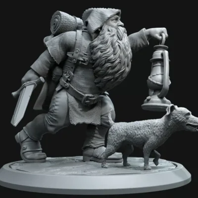 Adventurer and trusty dog