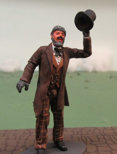 American civilian in top hat, cheerful photo review