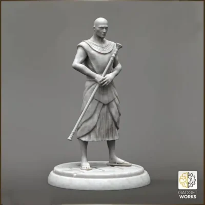 Vizier with staff of office