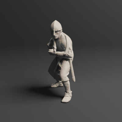 12th and 13th Century Iberian Spearman Front 2 Med