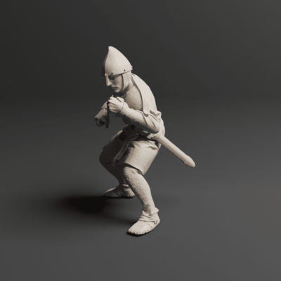 12th and 13th Century Iberian Spearman Front 8 Med