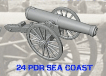 Sea Coast 1819 24pdr gun