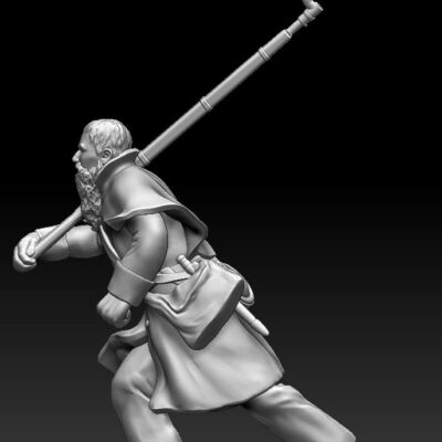 Winter soldier freezing no hat, but beard