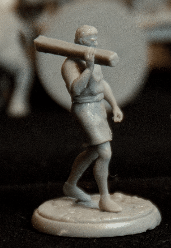 Roman worker carrying wood