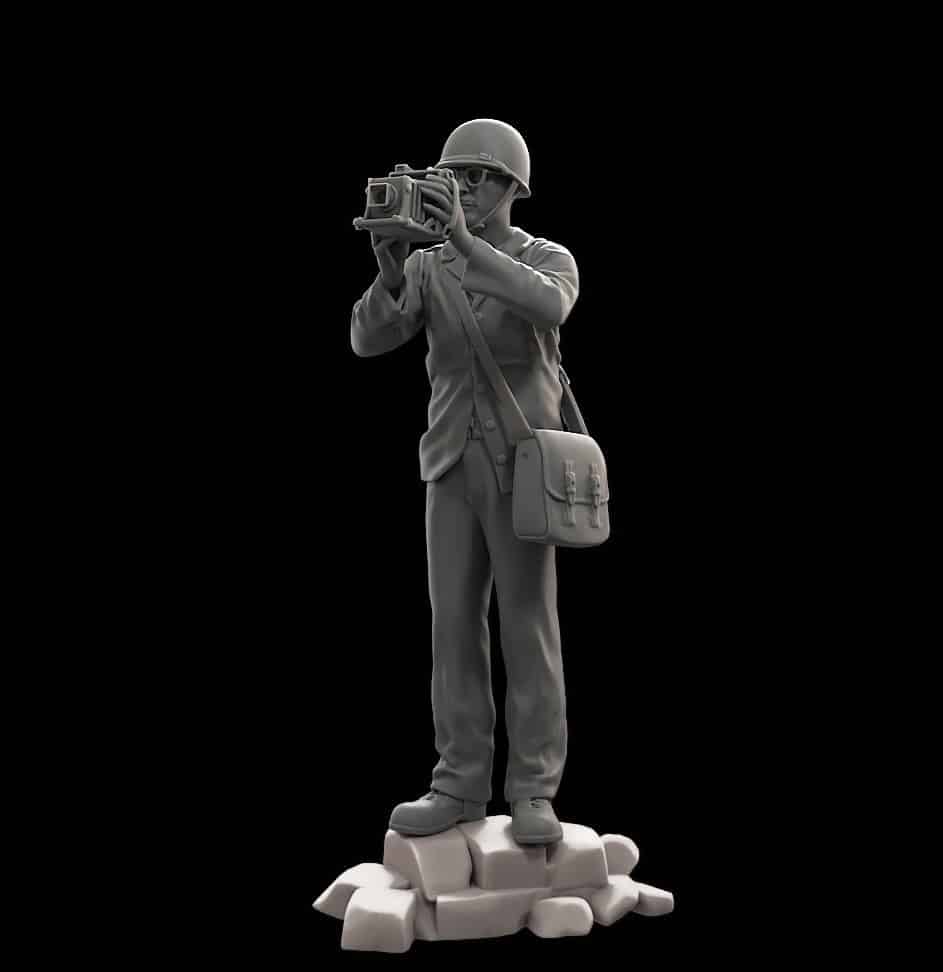 American soldier Iwo Jima Camera Man