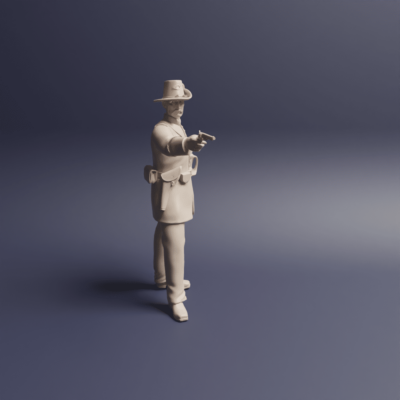 Civil War Soldier Union Iron Brigade officer shooting pistol