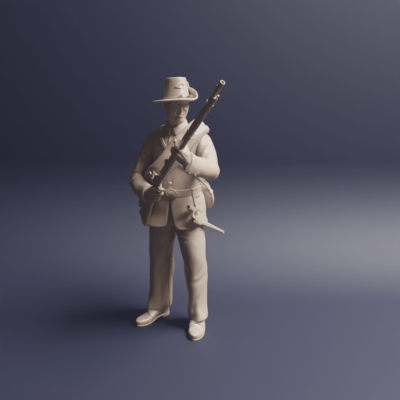 Civil War Soldier Union Iron Brigade ready v3