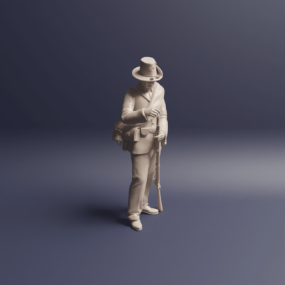 Civil War Soldier Union Iron Brigade loading v4