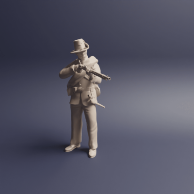 Civil War Soldier Union Iron Brigade aiming v5