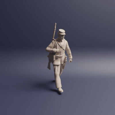 Civil War Soldier Union v1 marching