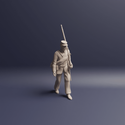 Civil War Soldier Union v11 marching